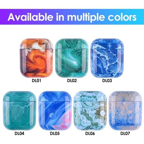 Marble Pattern Cases For Original Apple Airpods 1 2 Earphone Case Cute Cover For Apple Airpods 2 Air Pods 1 Shell Sleeve Coque