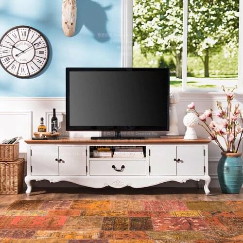 Odd ranks yield US Kang Side elm wood furniture French country living room TV cabinet predetermined extended
