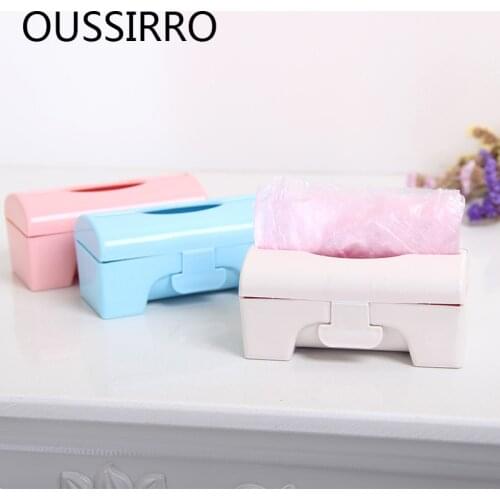 Soap Holder Home For Creative Garbage Bag Storage Box Wall-mounted Self-adhesive Trash For Kitchen Bathroom Extraction Plastic