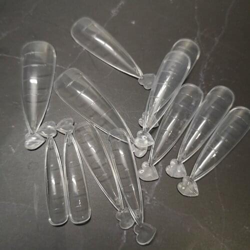 Almond Shape Dual Nail Form False Tips Poly UV Extension Gel System Acrylic Salon Tools DIY Decoration Nail Art Fake Tips Mold