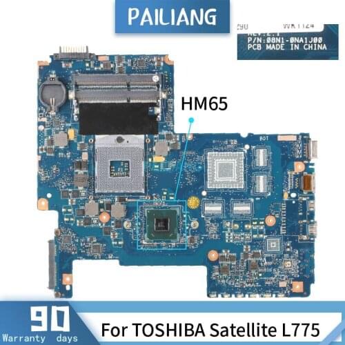H000032290 For TOSHIBA Satellite L775 08N1-0NA1Q00 H000032290 HM65 Mainboard Laptop motherboard DDR3 tested OK