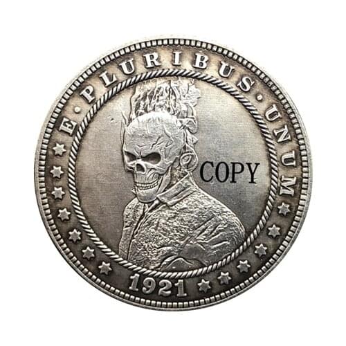 Hobo Nickel 1921-D USA Morgan Dollar COIN COPY Type 157