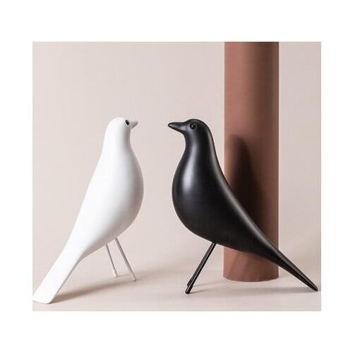 ARTIFICIAL BIRD SCULPTURE OFFICE DECORATION SCULPTURE DECORATION HOUSEHOLD BIRD SCULPTURE BLACK SCULPTURE CREATIVE ORNAMENT