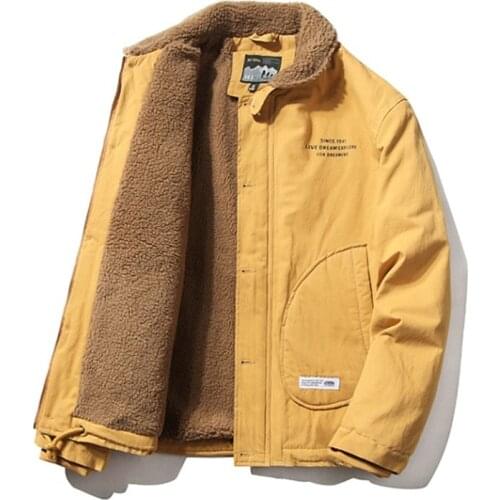 Mens Fleece-lined Warm Coat Thickened Tooling Tops Outdoor Climbing Camping Training Combat Ski Multi-bag Cotton-padded Jacket