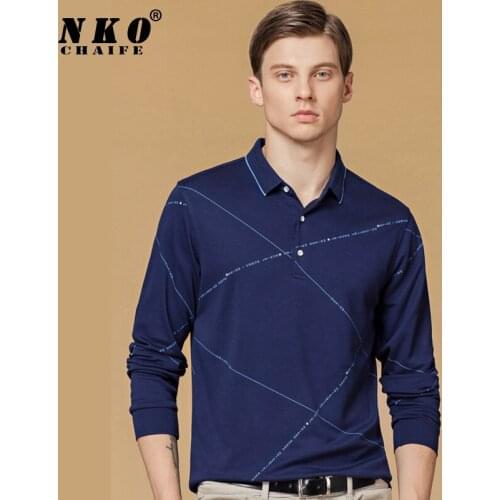 CHAIFENKO 2020 New Autumn Long Sleeve Polo Shirt Men Spring Fashion Slim Casual Top Tee Men High Quality Business Men Polo Shirt