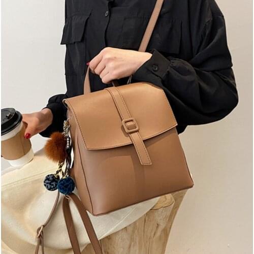 DIEHE New Multifunction Backpack Women Leather Backpacks Large Capacity School Bags for Girls Fashion Female Bagpack Mochila