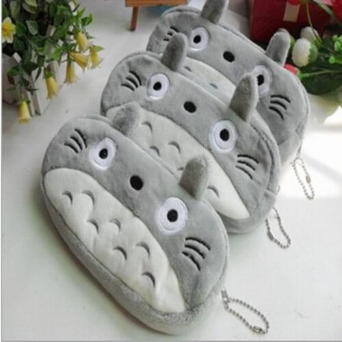 New Arrival Cute Plush Totoro Cat Pen Pencil Bag Case Cosmetic & Makeup Pouch Coin Purse Wallet Bags