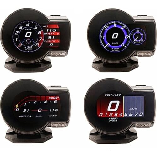 Profession Magician OBD Head Up Display Car Digital Boost Gauge Voltage Speed Meter ect. Water Temp Alarm Auto Diagnostic Tool