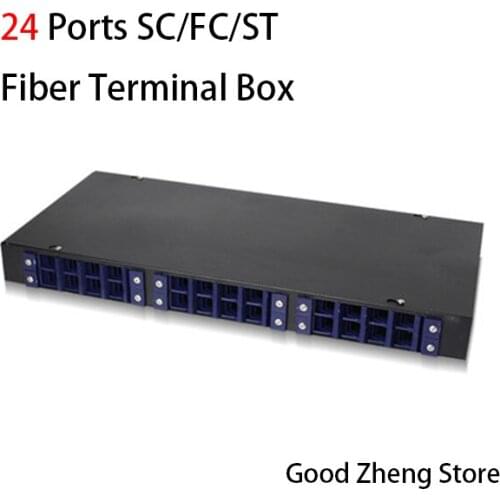 24 Ports Fiber Optic Box SC/FC/ST Fiber Optic Termination Box Fiber Optic Distribution