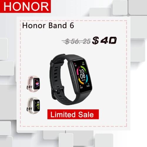 Original Honor Band 6 Bracele Womens Smart Band Watch CN Version Heart Rate Monitor Blood Touch Screen 61.47" AMOLED Waterproof