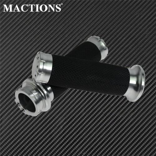 Motorcycle 25mm Handlebar Grips CNC Handle Bar Hand Grips For Harley Sportster XL Cruiser Bobber Chopper Touring XR Dyna Softail
