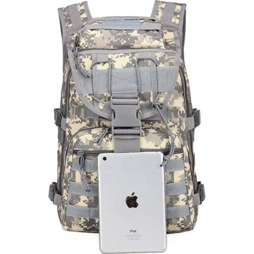 40L Large Capacity Man Army Tactical Waterproof Backpacks Military Bags Outdoor EDC Molle Pack for Hiking Camping Hunting Bag