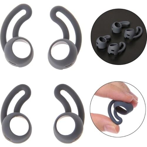 2 Pairs Earphone Silicone Case Replacement Soft Silicone Antislip Earbuds Hook Eartips for Beatsx Urbeats Beats TOUR Ear Tips