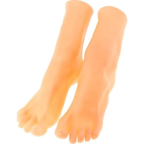 Foot Mannequins Female Feet Model Sandals Shoes Socks Anklet Jewerly Display Showcase Stand, 10.6x9.3 inch