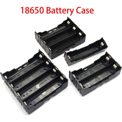 New Black DIY 1/2/3/4 Section Plastic Battery Case Holder Storage Box For 18650 Rechargeable Battery 3.7V DIY