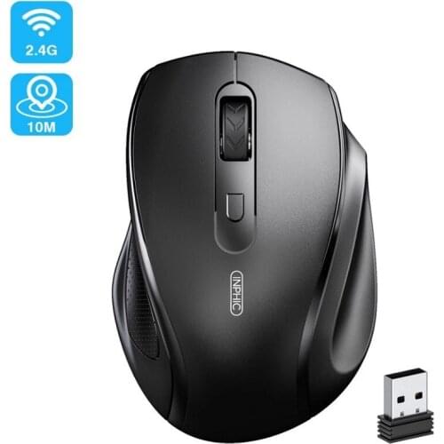 2021 New British Fick E6 external battery wireless mouse 2.4G mute mouse notebook desktop universal power-saving wireless mouse