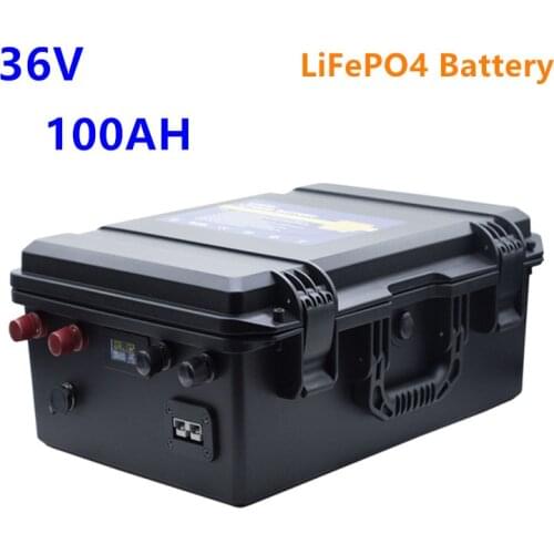 36v Lifepo4 battery 100ah 36v lifepo4 waterproof lithium battery pack 36v 100ah battery for boat propeller/motor,solar energy