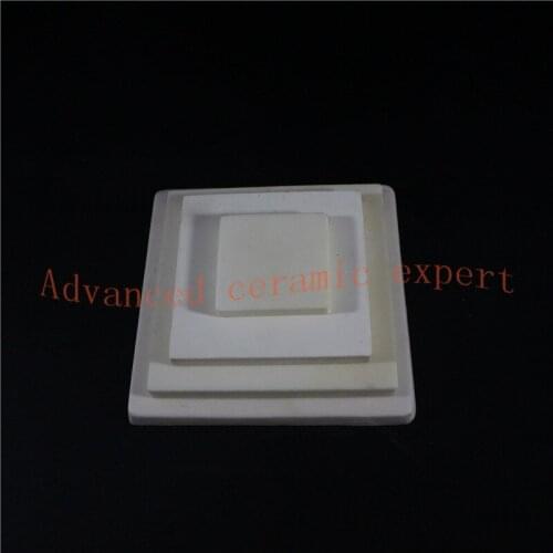 99.5%Al2O3 High Wearable Square Corundum Plate 60*60*6mm/Alumina Ceramic quadrate Substrate/Wear-Resisting Ceramic Sheet