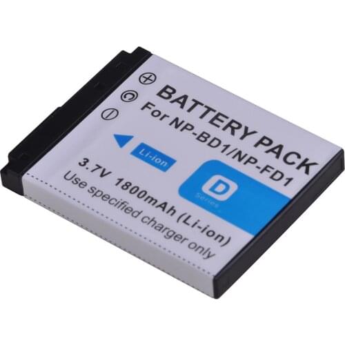 1Pc 1800mAh NP-FD1 NP-BD1 NP BD1 FD1 Camera Battery for Sony DSC T300 TX1 T900 T700 T500 T200 T77 T900 T90 T70 T2 G3 S930 Z1