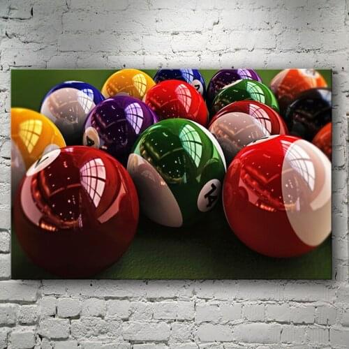 5D DIY Diamond Painting Snooker Billiards Pictures Diamond Embroidery Cross Stitch Mosaic Cue Stick Painting Home Decor