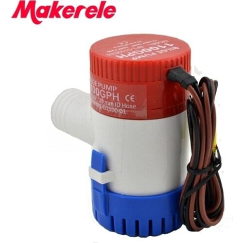 Hot sales MKBP-G1100 12/24V 1100GPH Car Pumps Submersible Boat Marine Bilge Water Pump Equipment for RV Fishing Boat Caravan