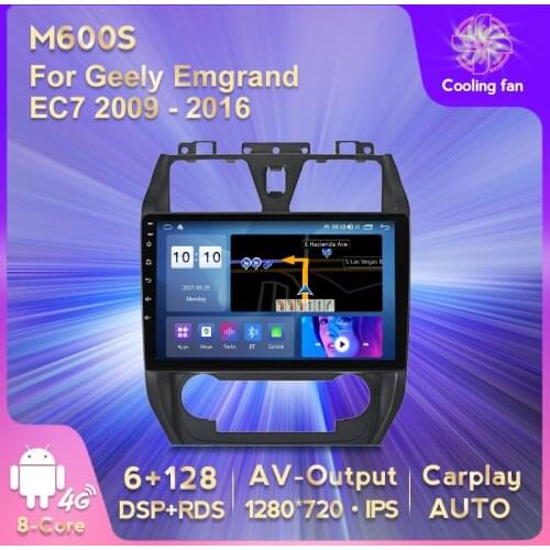 Car Multimedia Android 10 4G Car Radio RAM 6G ROM 128G RDS DSP For Geely Emgrand EC7 2009-2016 Carplay