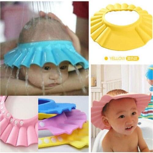 Baby Shower Adjustable Cap Children Shampoo Bath Wash Hair Shield Hat Bathing s