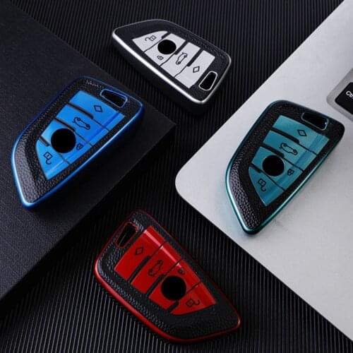 TPU Car Key Case Cover Shell For BMW 2 3 5 7 Series 6GT X1 X3 X5 X6 F45 F46 G20 G30 G32 G11 G12 F48 G01 F15 F85 F16 F86