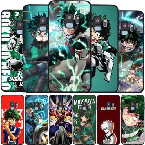 My Hero Boku No Hero Academia Black Phone Case For Samsung S21 S20 A11 S10 S10E S9 S8 Plus Lite Note10 Note20 Ultra TPU Cover