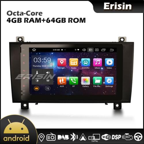 Erisin 8184 8" Android 10.0 CarPlay & Auto GPS TPMS Car Radio for Mercedes Benz SLK Class R171 W171 SLK200 SLK280 SLK300 SLK350