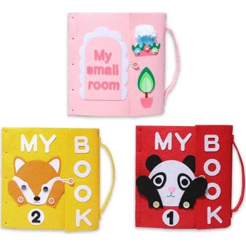 DIY Felt Cloth Books Non-Woven Panting Book Fabric Handmade Children Toys DIY Christmas Paste Gift For Kid Felt DIY Package