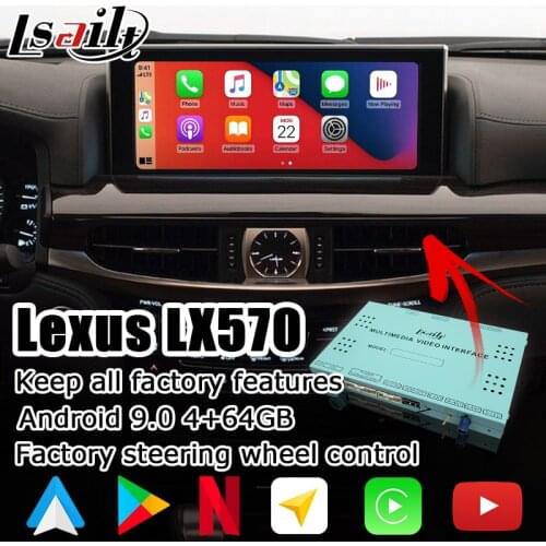 Android / Carplay interface box for Lexus LX570 LX 2016-present video interface with mouse control youtube android auto LX450d