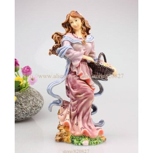 Fancy Fairy Standing Trinket Figurine Multicolor Fairy Woman Statue Fairy Garden Girl Fairies Sitting
