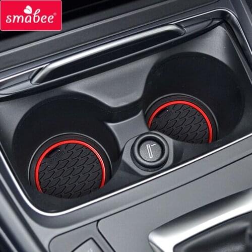 Smabee Anti-Slip Gate slot mat For BMW 1 Series F20 M Power 2012~2018 116 118 120 Rubber Cup Holders Non-slip mats Accessories
