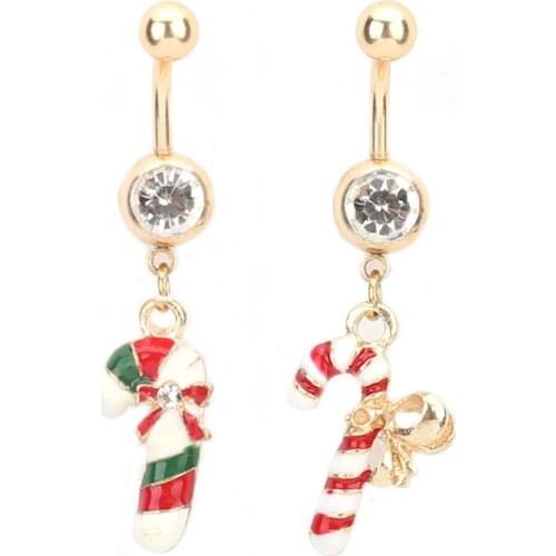 New Style Christmas Gift Crutches Piercing Belly Button Rings Navel Piercing Sex Body Jewelry