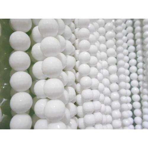 Tanzanite Smoky Quartz None Jasper Natural Stone White Jadese Loose Beads 4 6 8 10 12 14MM Pick Size for Jewelry Making