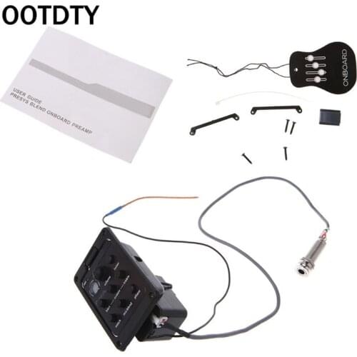 OOTDTY For Blend 301 Classical Acoustic Guitar Pickup Preamp EQ Equalizer Tuner Amplifier Piezo Mic Beat