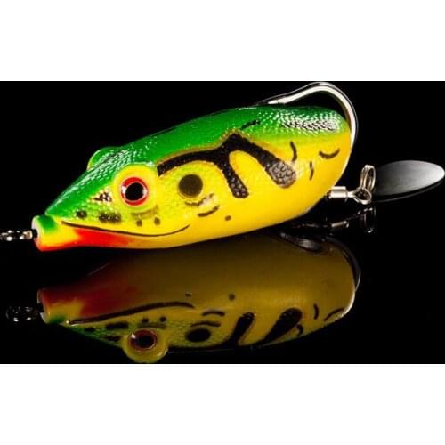 Wholesale 100pcs Frog Lure Soft Bait Fishing Tackle 5.5cm 10.5g Isca Soft Lure Snakehead Frog Fishing Bait A184