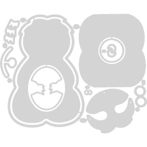 Easter Sloth Box Metal Cutting Dies Stencil Scrapbooking DIY Album Stamp Paper