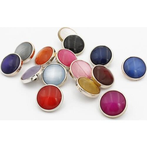 Multicolor Vintage Metal Buttons Round For Women DIY Crafts Mask Shirt Dress Handbag Decorative Needlework Sewing Accessories