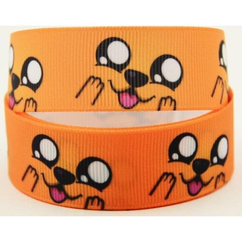 22mm 25mm 38mm 75mm cartoon printed Grosgrain Ribbon party decoration 10 Yards X-04412