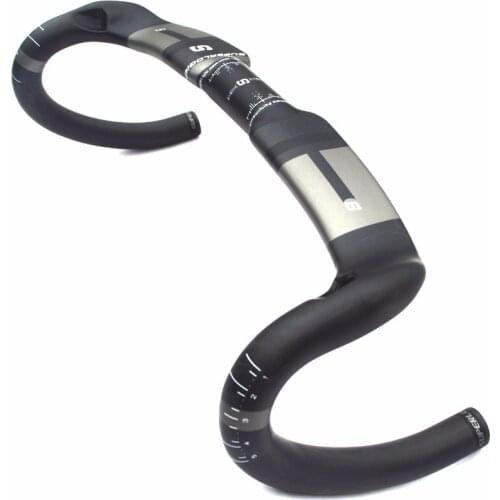 Superlogic Carbon Fibre Highway Road Bike Handlebar Reduce resistance Bent Bar Srengthen Bike Parts 400/420/440mm