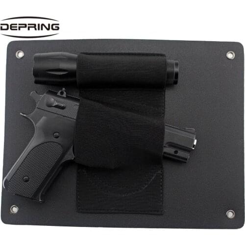 Tactical Stealth Under Desk Chair Bed Seat Concealment Pistol Holster Mount Quick Access Handgun Storage Solution
