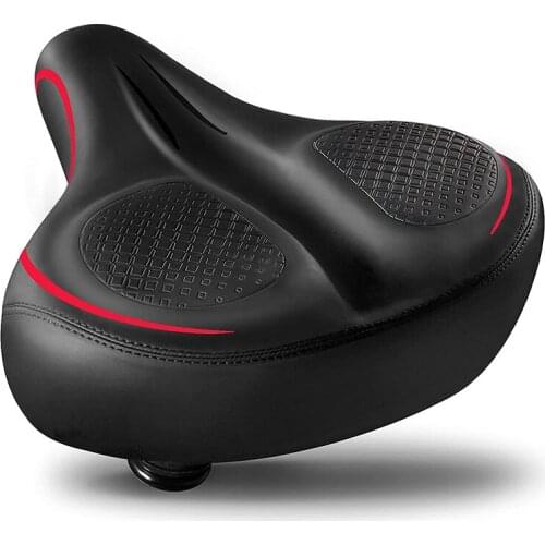 Hot-Oversized Comfort Bike Seat, Most Comfortable Replacement Bicycle Saddle Wide Soft Padded Bike Saddle for Men