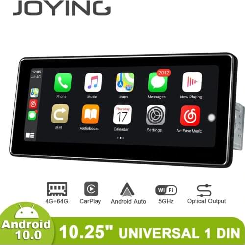 10.25"Central Multimidia 1 Din Android Auto 4GB 64GB Universal Car Radio Stereo Head Unit DVR 4G Carplay For bmw e36 citroen c4