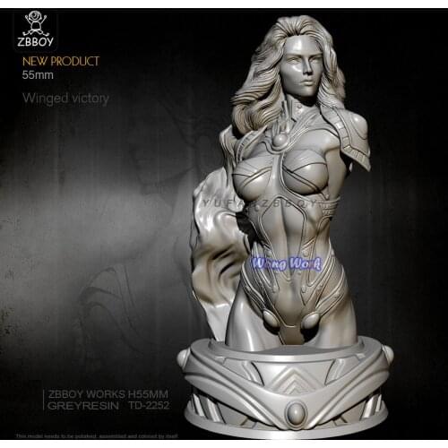 Wong Work Unpainted Resin 75mm Bust Unassembled Garage Kits GK Model Kit Figure TD-2260