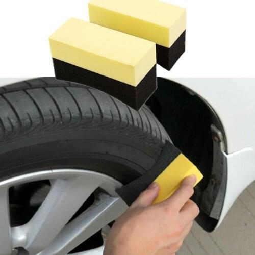 10PCS Cheap Promotion Car Tire Cleaning Brush Crescent Car Wash Sponge
