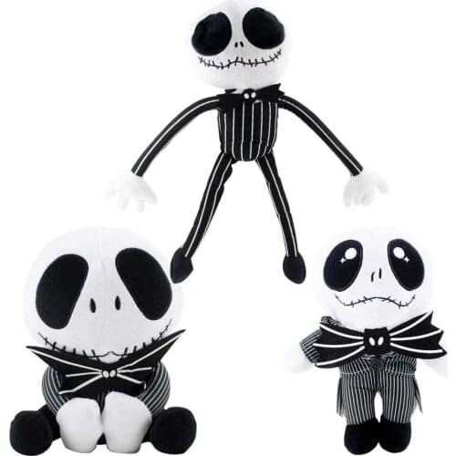 17-34cm 3Styles The Nightmare Before Christmas Jack Plush Toys Pumpkin King Jack Skellington Soft Stuffed Cartoon Dolls