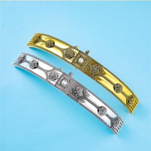 2020 Dec Gun metal color women belt chain metal waistband jewelry long adjustable length wedding caftan dress belt