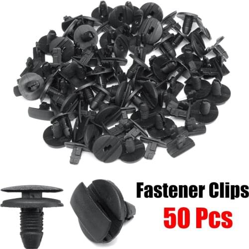 50SPcs Car Auto Interior Clip Fastener Push Type Rivet Retainer Bumper Fender Fixed Clamp For Peugeot For Citroen